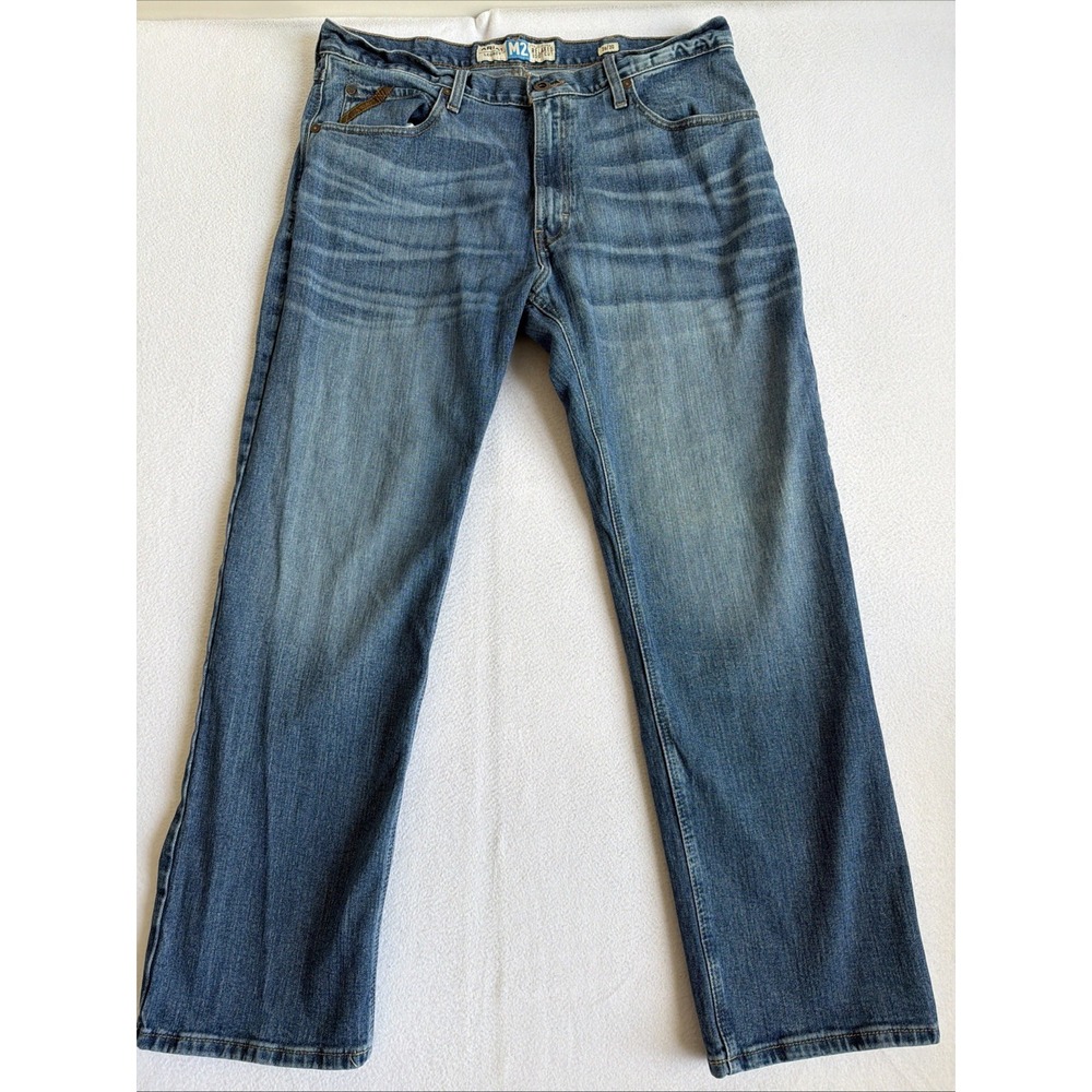 Ariat Legacy M2 Jeans Mens 36x30 Blue Medium Wash Relaxed Bootcut Denim Looplock